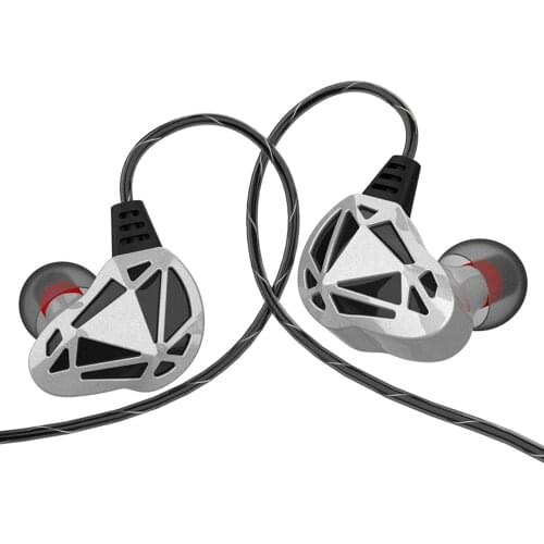 QKZ AK7 3.5mm Gold-plated Wired Earphones With Mic Gaming Headset mp3 DJ Earbuds Heavy Bass Sports Earphones for Universal Phone