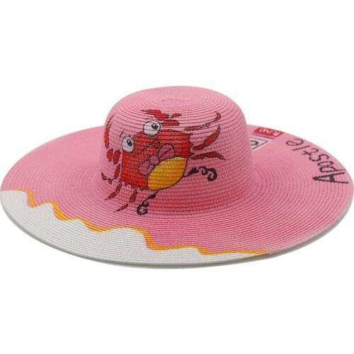 New Summer Straw Hat Woman Beach Sun Hats Leisure Journey Outdoors Vacation Accessories UV Protection Big Brimmed Hat