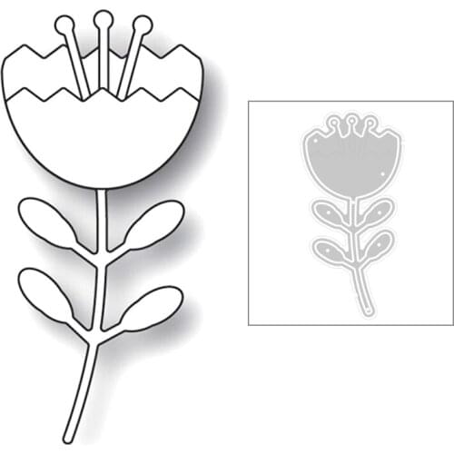 2020 New Plant Flower Branches and Leaf Embossing Metal Cutting Dies For DIY Scrapbooking Greeting Card Paper Making No Stamps