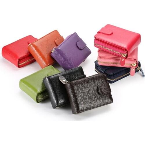 2021 New Leather Bank Card Bag With Zipper Soft Material Womens Luxury ID Card Holder Men Money Purse Large Storage With NFC