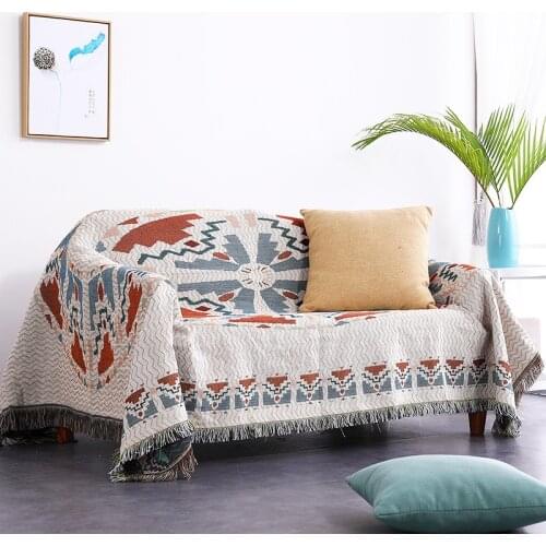 New Nordic simple sofa blanket dust-proof cover sofa towel bed end decoration blanket and throws outdoor picnic mat hotel rug
