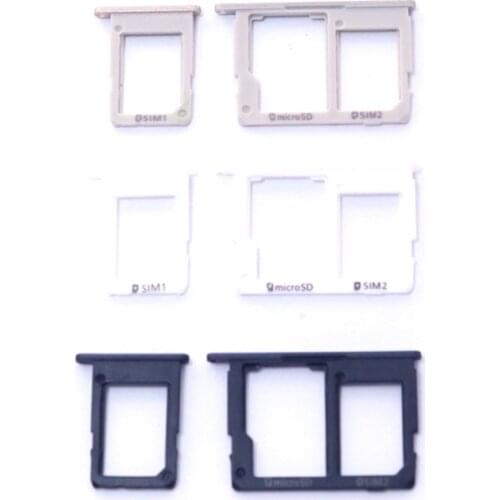 For Samsung Galaxy J5 Prime G570 G570F J7 Prime G610 G610F Original Phone Housing New SIM Tray Slot Micro SD Card Tray Holder