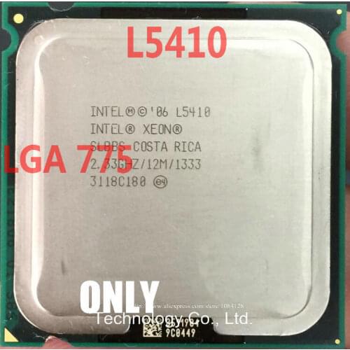 INTEL XEON L5410 2.33GHz/12M/1333Mhz/CPU equal to LGA775 Core 2 Quad Q8200 CPU,works on LGA775 mainboard no need adapter