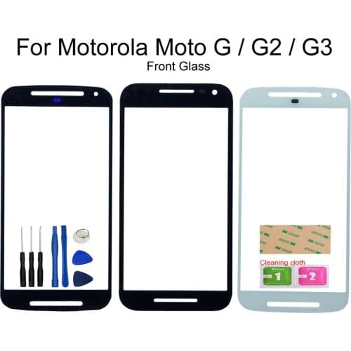For Motorola Moto G2 XT1068/G3/G Touch Panel For Moto G (No Touch Screen) Mobile Front Outer Glass Panel Cover Phone Repair Sets