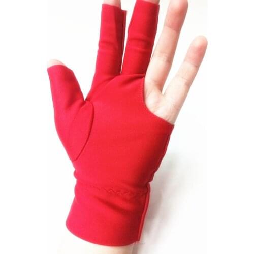 Snooker Special Billiard Three-finger Gloves High-end Fingerless Billiard Gloves Billiard Supplies Comfortable Breathable Unisex