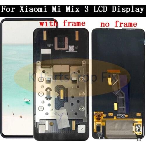 For Xiaomi Mi Mix 3 LCD Display Touch Screen Digitizer Assembly With Frame For Xiaomi Mi MIX3 LCD Black Replacement Parts
