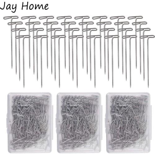 100PCS T Sewing Pins Stainless Steel Straight Pins Dressmaker Quilting Pin with Plastic Boxes for Jewelry Making Sewing Crafts