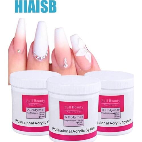 120g Acrylic Powder Nail Tips Art Carving Crystal Polymer 3D Builder Acrylic for Fake Nails Extension No Need UV Lamp
