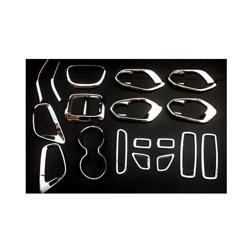 18* Interior Accessories Whole Kit Cover Trims for Jeep Cherokee 2014-2018