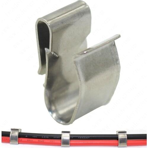 50 PCS/Lot Stainless Steel Solar PV Cable Clips/Clamp For PV Solar Cable Wire