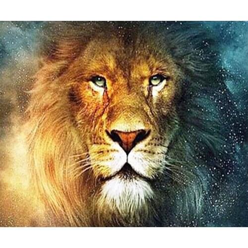 5D DIY Diamond Painting Animal Lion Diamond Embroidery Full Square Drill Embroidery Cross Stitch Handwork Rhinestone Home Art