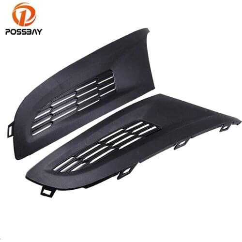 POSSBAY Car Styling Front Side Cover Grille Trim Fit for VW Polo Typ 6R Hatch-back&Sedan Pre-facelift 2010-2013 Racing Grills