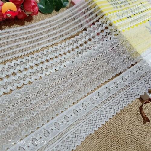 5-6cm S1854 white elastic lace ribbon elastic lace for decorative craft supplies wedding DIY accessories