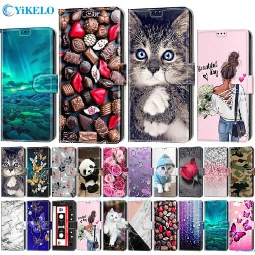 Ultra Thin Painted Leather Flip Phone Case For ZTE Blade A3 2019 A5 2020 L8 20 Smart Wallet Card Slot Holster Stand Book Cover
