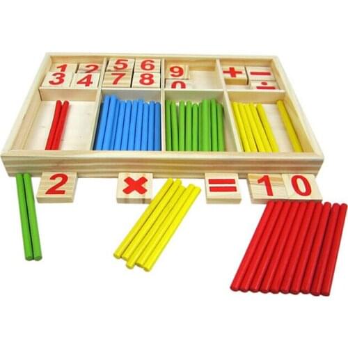 Wooden Educational Number Math Calculate Game Toy Mathematics Puzzle Toys Kid Early Learning Counting Material Kids Children