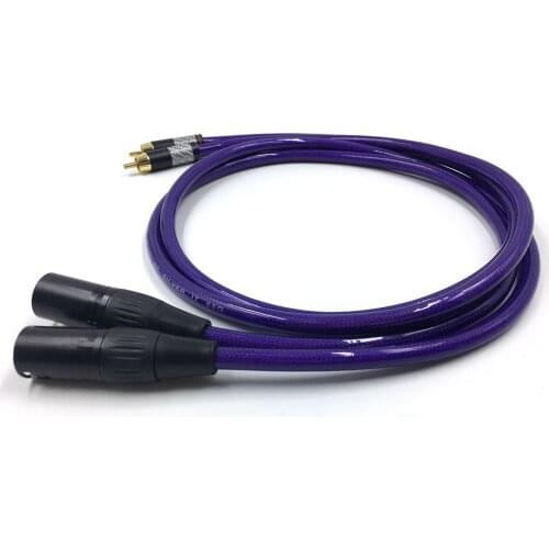 Pair HIFI XLR Male to Dual RCA Male Plug Audio Signal Patch Cable 3 Pin 2 XLR Male to 2 XLR Female Audio Cable