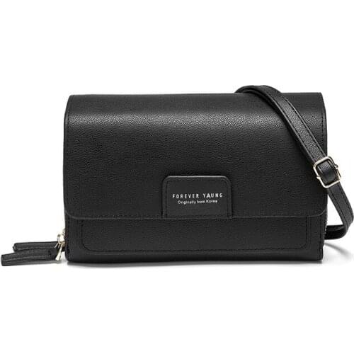 Korean Multi Function Cell Phone PU Large Capacity Wallet Hand Bag Single Shoulder Bag Crossbody Bag For Women