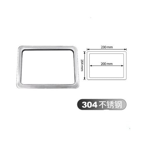 Square Rectangle Round Stainless Steel Countertop Desktop Benchtop Waste Trash Chute Grommet Brushed Polished