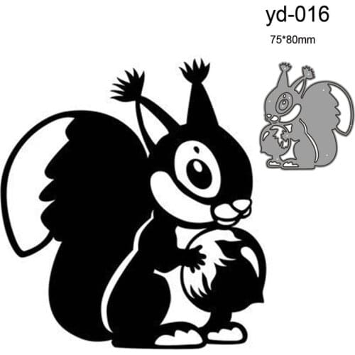 Metal Cutting Dies Cut Mold Animal squirrel Decoration Scrapbook Paper Craft Knife Mould Blade Punch Stencils