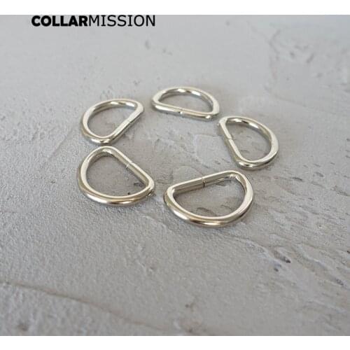 Metal D Ring non-Welded nickel plated loop Ring for 25mm dog collar Chain leather belt environmental connect buckle DK25Y01