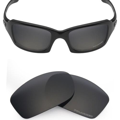 Mryok+ POLARIZED Resist SeaWater Replacement Lenses for Oakley Fives Squared Sunglasses Stealth Black