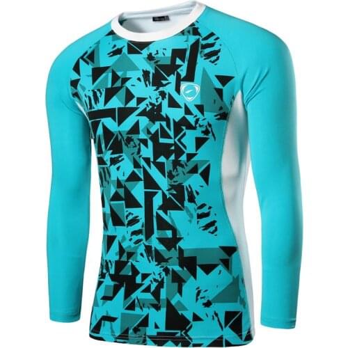 Jeansian mens Dry Fit Long Sleeve Sport Tee Shirts T-Shirt Tshirt Fitness Gym Running Workout LA197 LightBlue2
