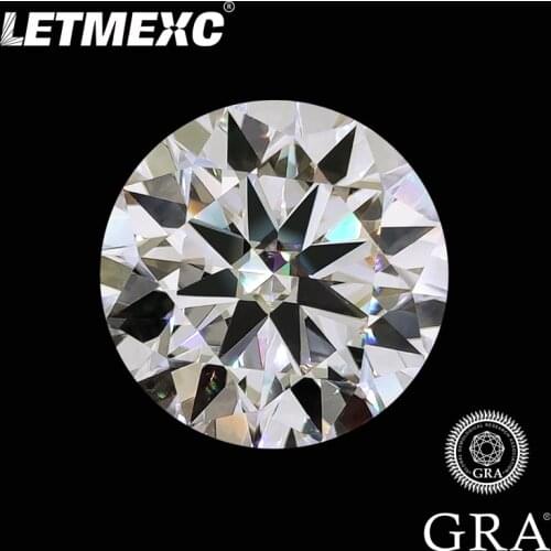 Letmexc Super White Top D+ NEW Moissanite Gemstone Lab Diamond VVS1 Positive Passed Presidium Multi Diamond Tester