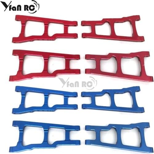 Front & Rear Aluminum Suspension Arms Replacement of Traxxas 3655x for RC 1/10 Slash 4x4 4WD Stampede 4x4 Rally XO-1 Option