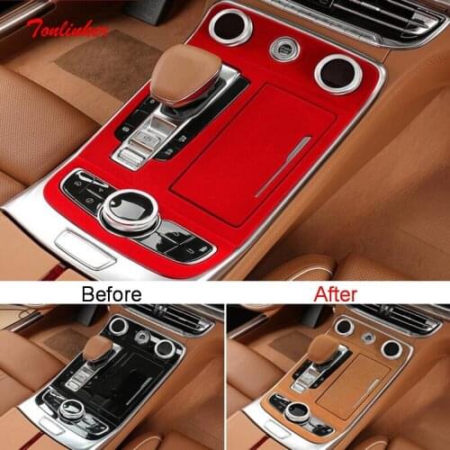 Tonlinker Cover Stickers for TOYOTA RAV4 2016-18 Car Styling 1PCS ABS Style Central Water Cup Position Decoration Cover Stickers