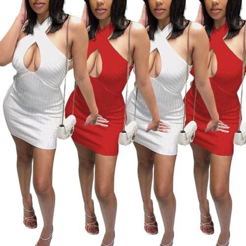 ZKYZWX Knitted Bodycon Mini Dress Hollow Off Shoulder Birthday Outfits for Women Summer Club Dresses Sexy Ladies Party Dress