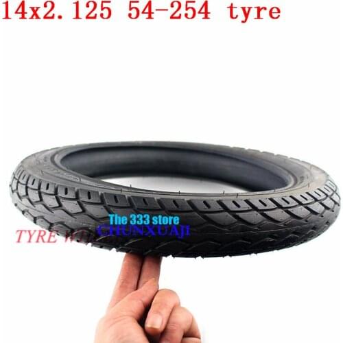 High Quality Electric Bicycle Tire 14*2.125 E-bike antiskid tyre 14 X 2.125 54-254 tyre tube fits Many Gas Electric Scooters