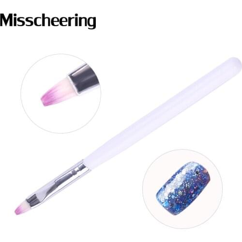 1Pcs White Nail Art Brush UV Gel Polish Painting Drawing Gradient Brushes Nail Pen For DIY Nail Tips Accessories Manicure Tools