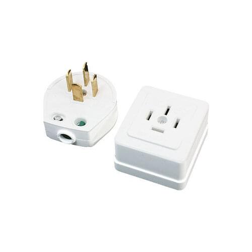 16A/25A/32A AC 440V Three 3 Phase Four 4 Wire 3P4W Industrial Plug Socket Set White 1SET