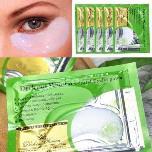 5 Pairs Jelly Collagen Eye Masks Patches Reduce Wrinkles Bags Dark Eye Mask Anti-Aging Dark Circles Acne Beauty Skin Care Eye