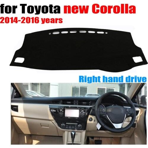 Free shipping!!! Car dashboard cover mat for TOYOTA New COROLLA 2014-2016 year Right hand drive