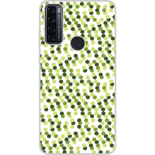 Compatible with TCL-20-SE-4G silicone gel tpu case cover case custom drawing design anti-shock polka dots 001 case