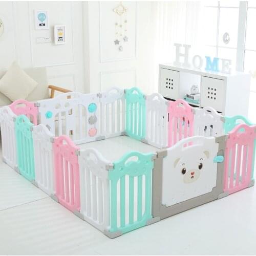 Baby Spliced Playpen Indoor Baby Fence for Ball Pool Stable Safe Game Fence for Kids Playground Patchwork Children Park Yard