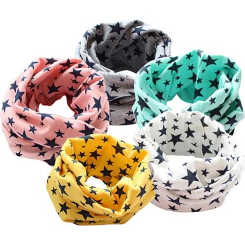 Child Kids Winter Warm Cotton Snood Scarf Shawl Boys Girls Neck Warm Neckerchief