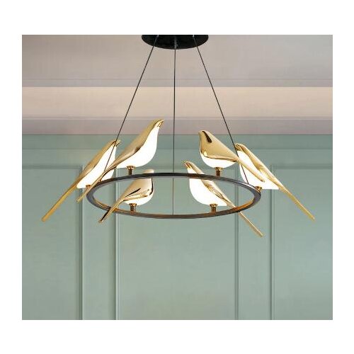 Foyer Restaurant LED Chandelier Gold Home Decoration Lighting Fixtures Nordic Lamp Dropshipping Luminaire Suspension