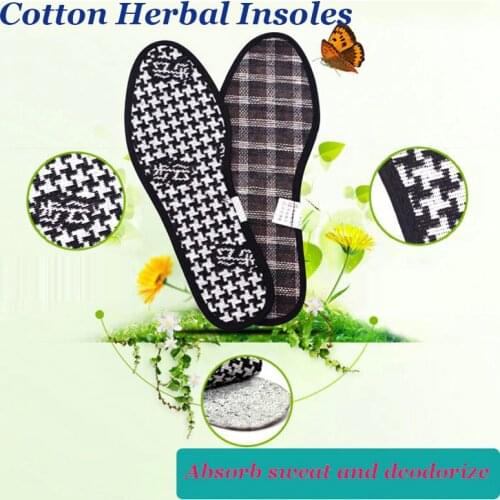Cotton Insoles For Shoes Sole Floral Print Deodorant Breathable Cushion Running Insoles For Feet Man Women Orthopedic Insoles
