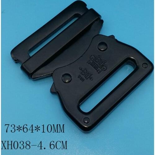 Custom Buckles 50Pcs 6061# Aluminum Metal Buckles Quick Side Release For 45mm Webbing DIY Bags Garment Police Belts Accessories