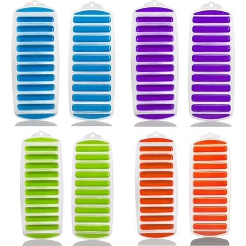 Summer Artifact Silicone Ice Cube Tray Mold Fits For Water Bottle Ice Cream Pudding Maker Mold Bar Kitchen Tool