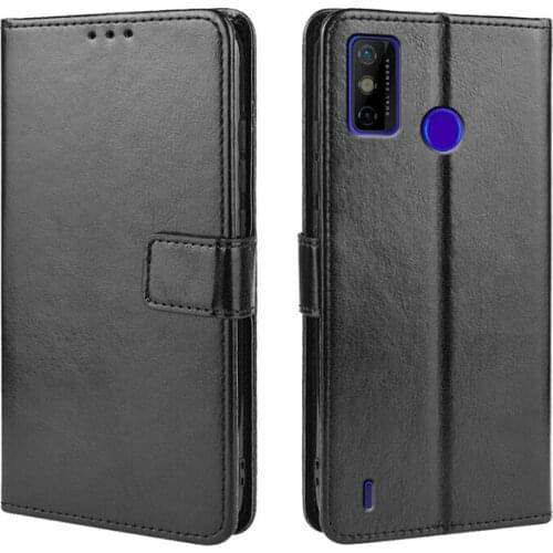 Matnetic Phone Holster For Tecno Camon 12 Pro 15 Air 17 Leather Flip Cover on Tecno Spark 6 GO 2020 Spark7 Case with Card Pocket