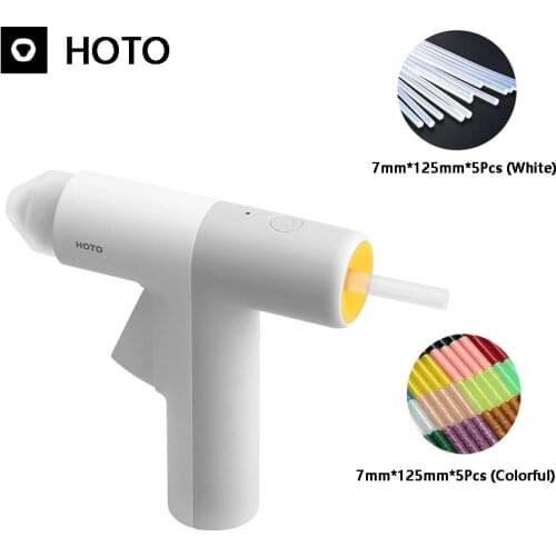HOTO 2000mAh Lithium Battary Mini Portable Glue Gun Type-C Charging for Home DIY and Old Things Repair with 7mm Glue Stick