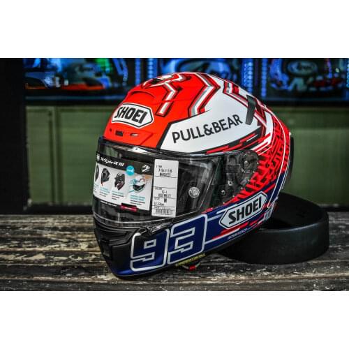 X-Fourteen Full Face Motorcycle Helmet X14 93 Marquez Amariica GP red anti-fog Helmet Motocross Racing Motorbike Riding Helmet