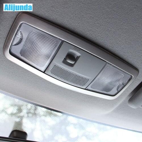Stainless steel 1 shiny front reading lamp lamp cover for mitsubishi asx 2013 2014 2015 2015