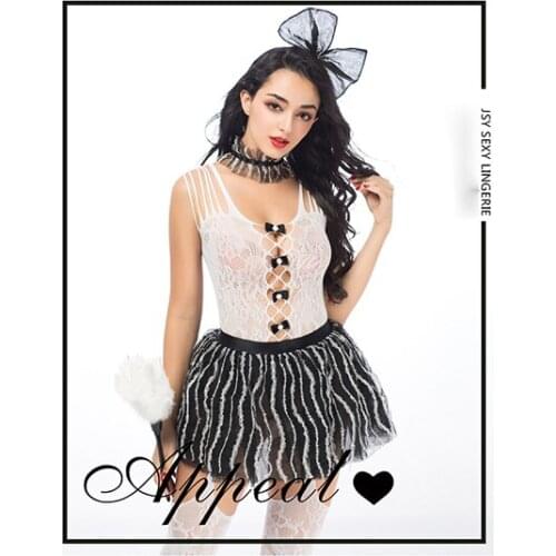 New sexy lingerie extreme temptation set cute maid uniform buttock-revealing apron Exotic Costumes