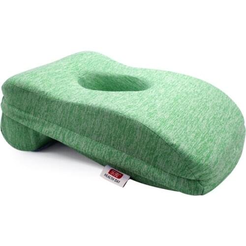 Nap Sleeping Face Pillow Foam Nap Pillow Slow Rebound Desk Pillow with Hollow Design for Face Down Pillow Sleeper Back Support