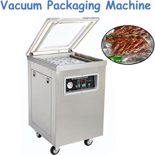 1pc DZ400 220V 1000W Commercial 304 Stainless Steel Deepened Single Chamber Vacuum Packaging Machine