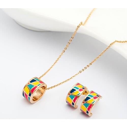 R&X Trendy Dieraden Women Anniversary Necklace/earrings Romantic Jewelry Classic Fashion Dubai Ensemble Bijoux Jewelry Sets Sets